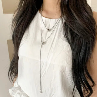 Moeli Mini Ball Drop Layered Necklace