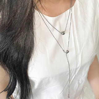 Moeli Mini Ball Drop Layered Necklace