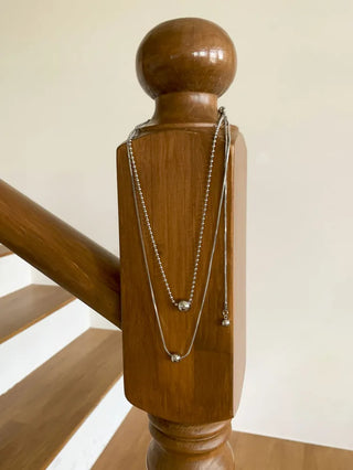 Moeli Mini Ball Drop Layered Necklace