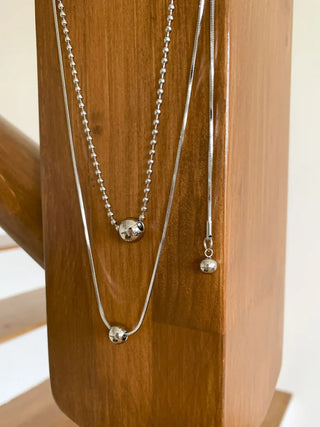Moeli Mini Ball Drop Layered Necklace
