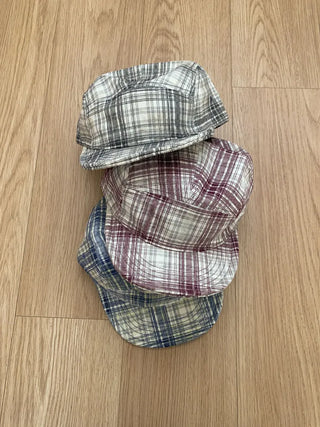Ramu Check Vintage Grid Camp Cap