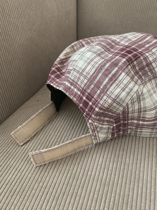 Ramu Check Vintage Grid Camp Cap