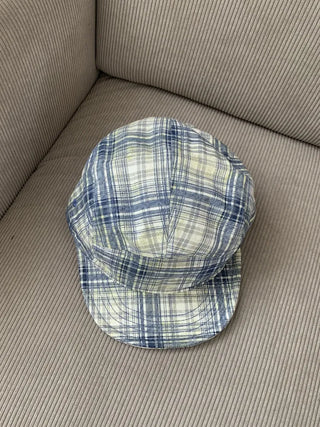Ramu Check Vintage Grid Camp Cap