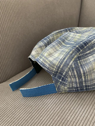 Ramu Check Vintage Grid Camp Cap