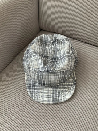 Ramu Check Vintage Grid Camp Cap