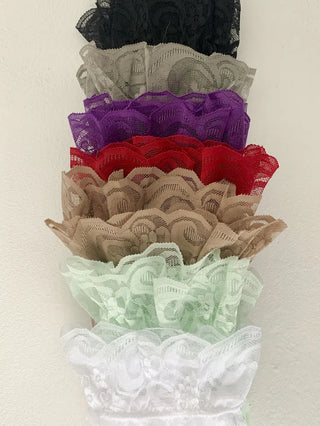 Milky Lace See-through Band Over-the-Knee Stocking Socks