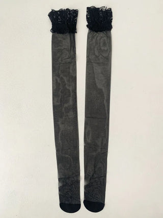 Milky Lace See-through Band Over-the-Knee Stocking Socks