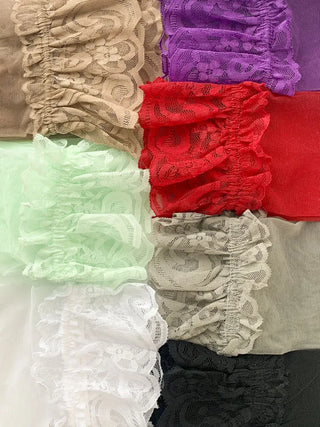 Milky Lace See-through Band Over-the-Knee Stocking Socks