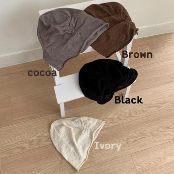 Fuggle Soft Side Shirring Rolling Beanie Hat