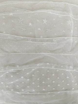 Momo See-through Pattern Dot Lace Long Scarf