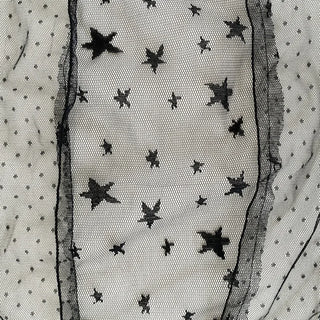Momo See-through Pattern Dot Lace Long Scarf