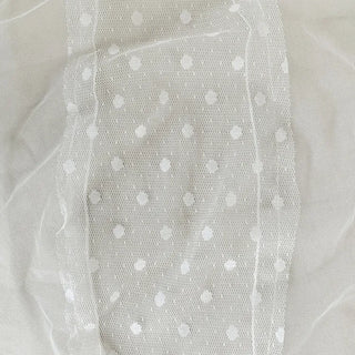 Momo See-through Pattern Dot Lace Long Scarf