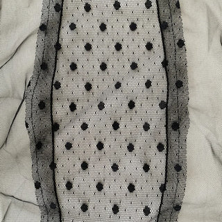 Momo See-through Pattern Dot Lace Long Scarf