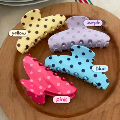 Bubble Dot Color Pattern Updo Hair Clip