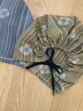 Tony Ethnic Flower Stripe Pattern Bandana Hat