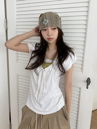 Tony Ethnic Flower Stripe Pattern Bandana Hat