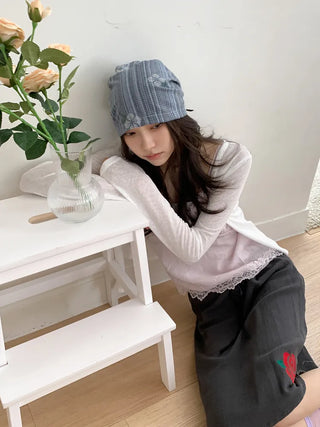 Tony Ethnic Flower Stripe Pattern Bandana Hat
