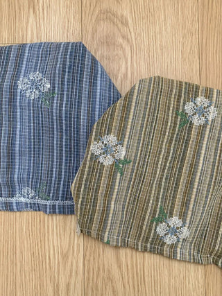 Tony Ethnic Flower Stripe Pattern Bandana Hat