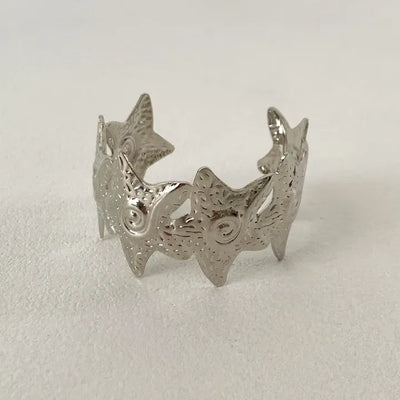 Star Ocean Star Bold Metal Bangle Bracelet