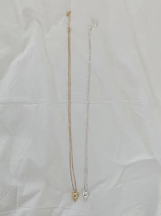 Heart Tree Pendant Drop Long Necklace