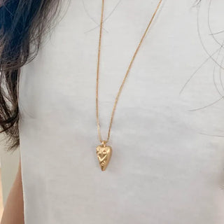 Heart Tree Pendant Drop Long Necklace