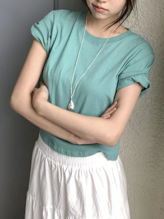 Snail Silver Shell Pendant Long Drop Necklace