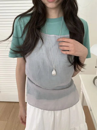 Snail Silver Shell Pendant Long Drop Necklace