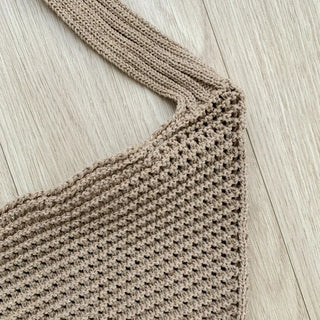 Net Loose Summer Color Knit Oversized Shoulder Bag