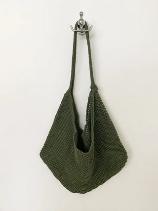 Net Loose Summer Color Knit Oversized Shoulder Bag