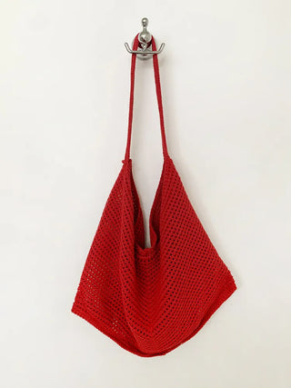 Net Loose Summer Color Knit Oversized Shoulder Bag