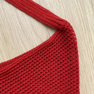 Net Loose Summer Color Knit Oversized Shoulder Bag