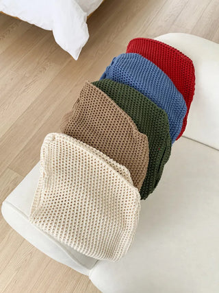 Net Loose Summer Color Knit Oversized Shoulder Bag