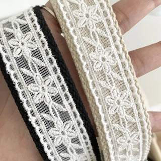 Hippie Lace Eyelet Contrast Cotton Belt