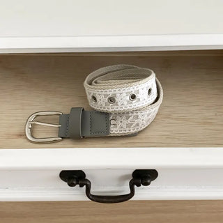 Hippie Lace Eyelet Contrast Cotton Belt