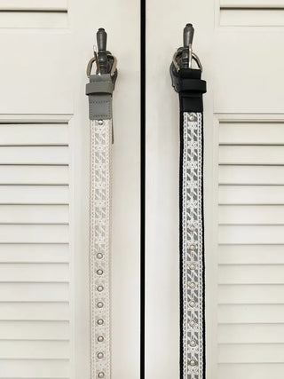 Hippie Lace Eyelet Contrast Cotton Belt