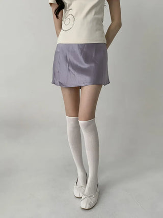 Neo Ribbed Rolling Pleated Warmer Long Knee Socks