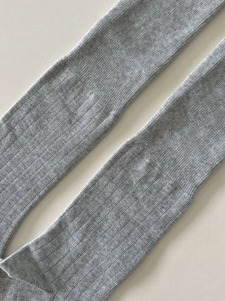 Neo Ribbed Rolling Pleated Warmer Long Knee Socks