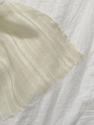 Bunny Stripe Punching Color Long Scarf
