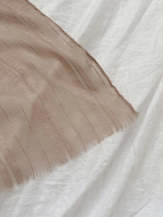 Bunny Stripe Punching Color Long Scarf