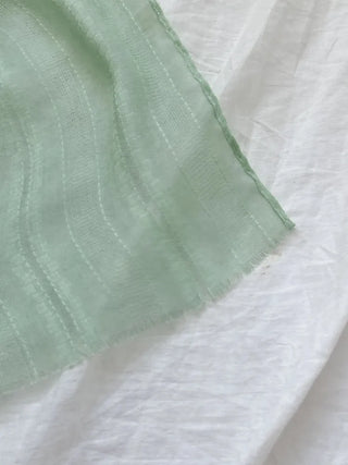 Bunny Stripe Punching Color Long Scarf