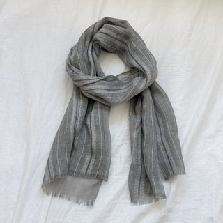 Bunny Stripe Punching Color Long Scarf