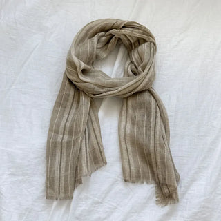 Bunny Stripe Punching Color Long Scarf