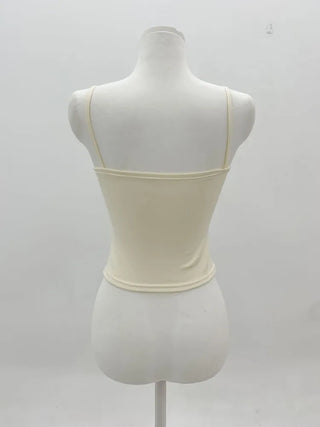 Deep V Lace Stretchy Soft Sleeveless Cap Sleeveless Top