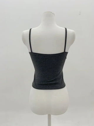 Deep V Lace Stretchy Soft Sleeveless Cap Sleeveless Top