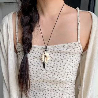 Summer Layered Pendant Drop Chain Long Necklace Collection