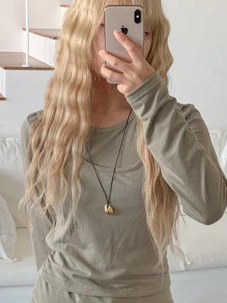 Summer Layered Pendant Drop Chain Long Necklace Collection