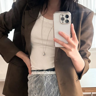 Summer Layered Pendant Drop Chain Long Necklace Collection