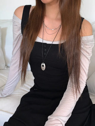 Summer Layered Pendant Drop Chain Long Necklace Collection