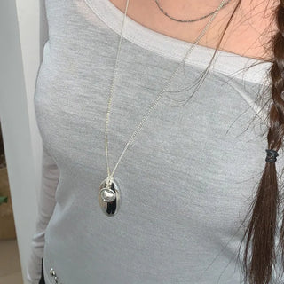Summer Layered Pendant Drop Chain Long Necklace Collection