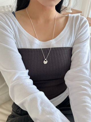 Summer Layered Pendant Drop Chain Long Necklace Collection